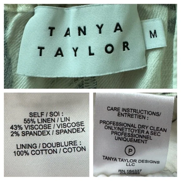 Tanya Taylor Linen Blend Belted Floral Shorts - Picture 6 of 9